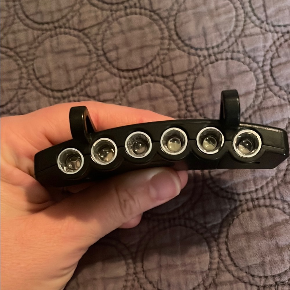 Black Clip-On LED Cap Light